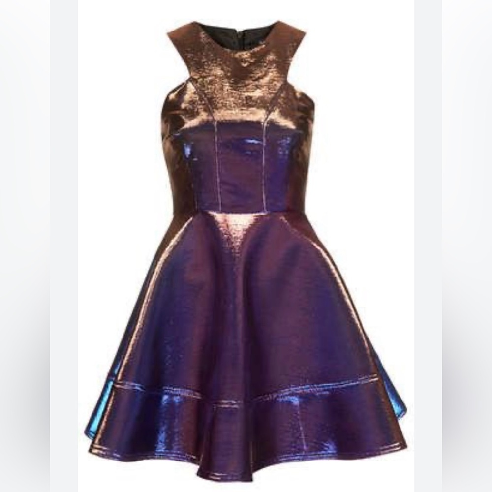 Topshop metallic dress, size US8